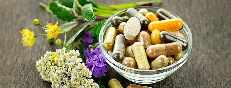 A bowl full of medicines