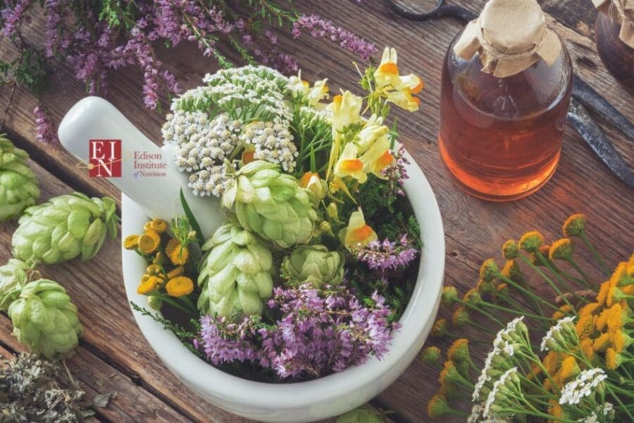 5 Herbs that soothe Anxiety Naturally | Online Nutrition Training Course & Diplomas | Edison Institute of Nutrition is a Nutrition School Training Nutrition Professionals Worldwide