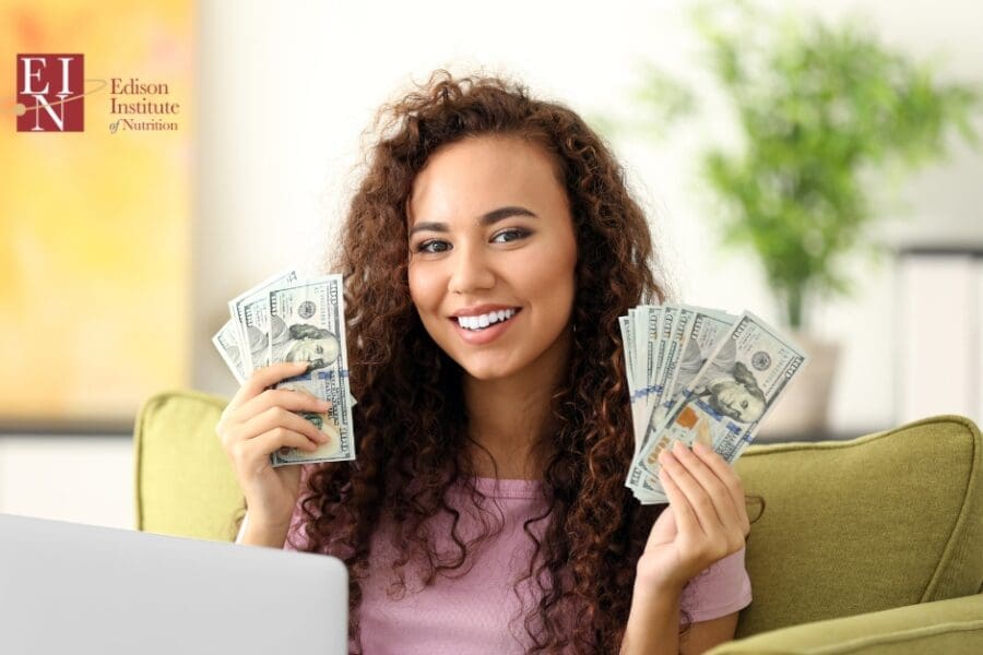 how much can you earn after completing an online nutrition certification | Edison Institute of Nutrition | Online Nutrition Training