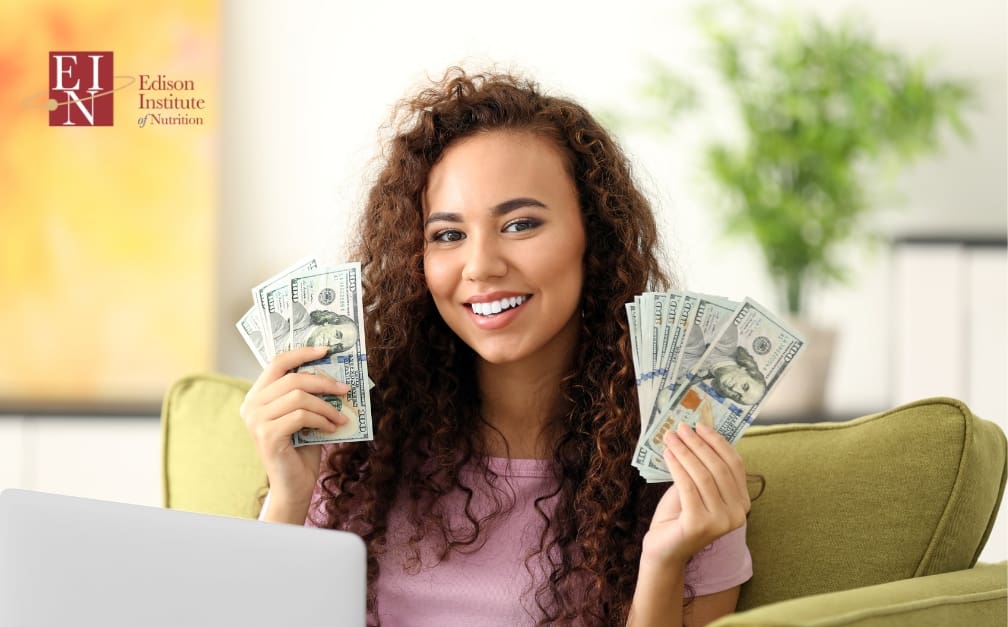 how much can you earn after completing an online nutrition certification | Edison Institute of Nutrition | Online Nutrition Training